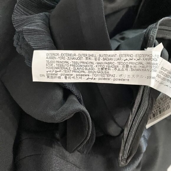 ZARA BLACK RUFFLE V-NECK SATIN WAISTLINE JUMPSUIT STYLE 8758/413/800 - S - Picture 8 of 12